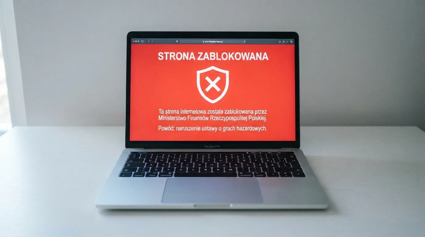 Strona z ostrzeżeniem Ministerstwa Finansów o nielegalnym hazardzie online