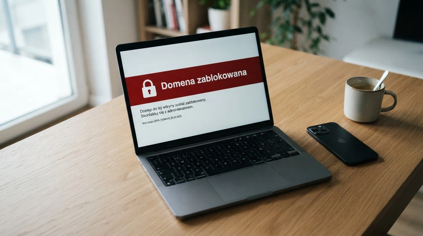 Zrzut ekranu strony Rejestru Domen Służących do Oferowania Gier Hazardowych Niezgodnie z Ustawą