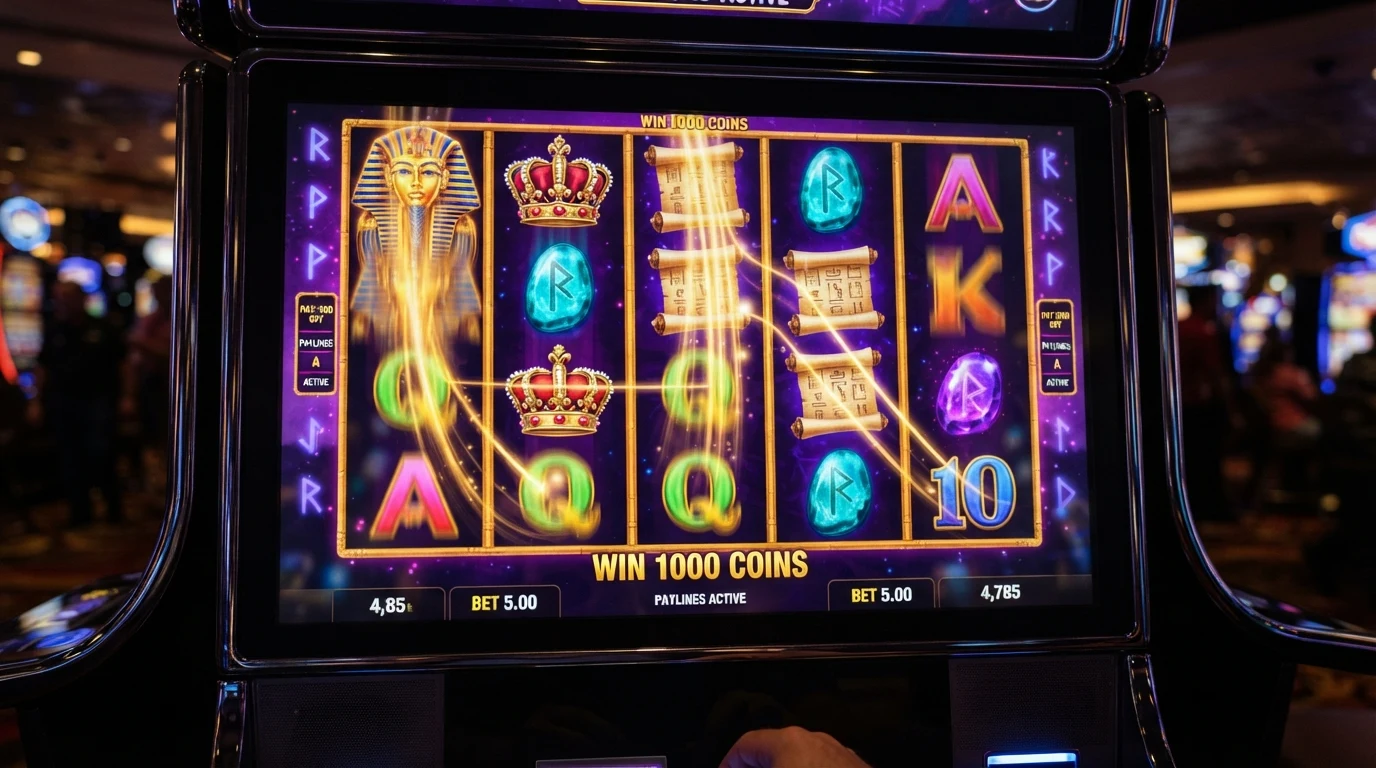 Kolaż okładek najpopularniejszych slotów Microgaming: Mega Moolah, Immortal Romance, Thunderstruck II i Book of Oz